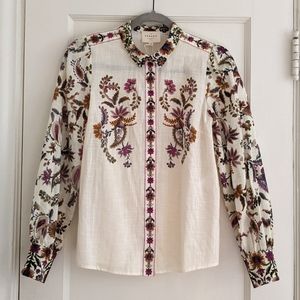 Sezane Claudio shirt in Arabesque Flowers